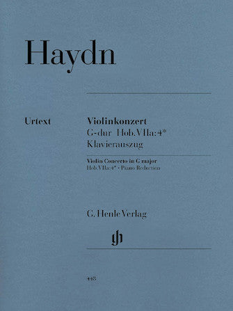 Concerto for Violin and Orchestra in G Major Hob. VIIa:4