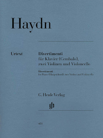 Divertimenti For Piano (Cembalo) with 2 Violins and Violoncello