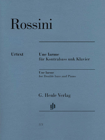 Une Larme for Double Bass and Piano