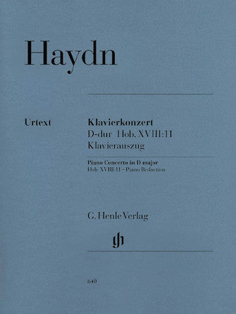 Concerto for Piano (Harpsichord) and Orchestra D Major Hob.XVII