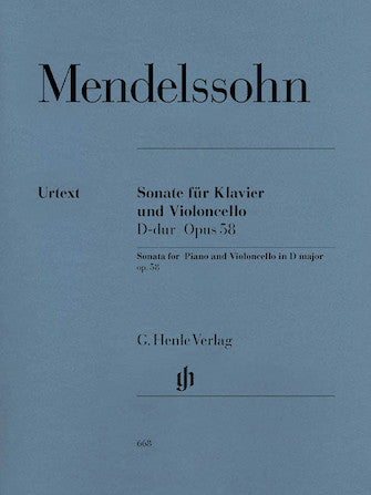 Sonata for Piano and Violoncello D Major Op. 58