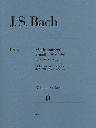 Concerto for Violin and Orchestra in A minor BWV 1041