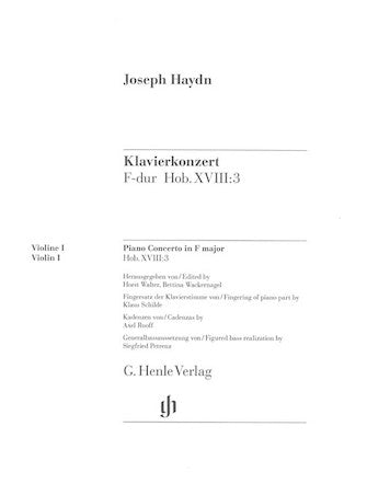 Concerto for Piano (Harpsichord) and Orchestra F Major Hob.XVII