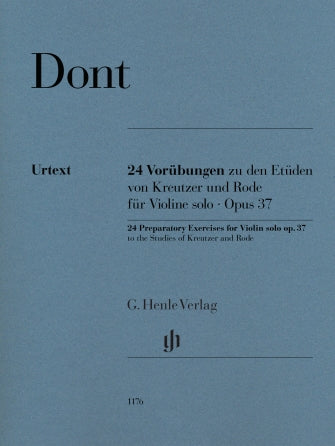 24 Preparatory Exercises to the Studies of Kreutzer and Rode for Violin Solo Op. 37