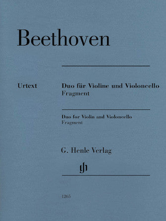 Duo for Violin and Violoncello, Fragment