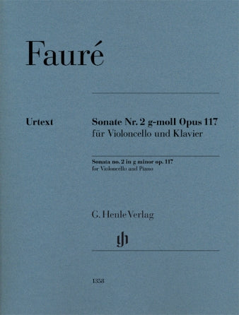 Violoncello Sonata No. 2 In G Minor, Op. 117 Henle Urtext Edition