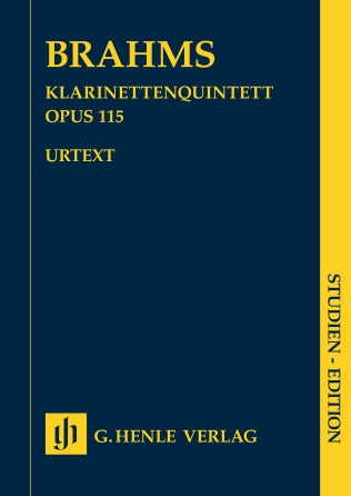 Clarinet Quintet in B Minor Op. 115 Study Score (Pocket Score) Revised Edition