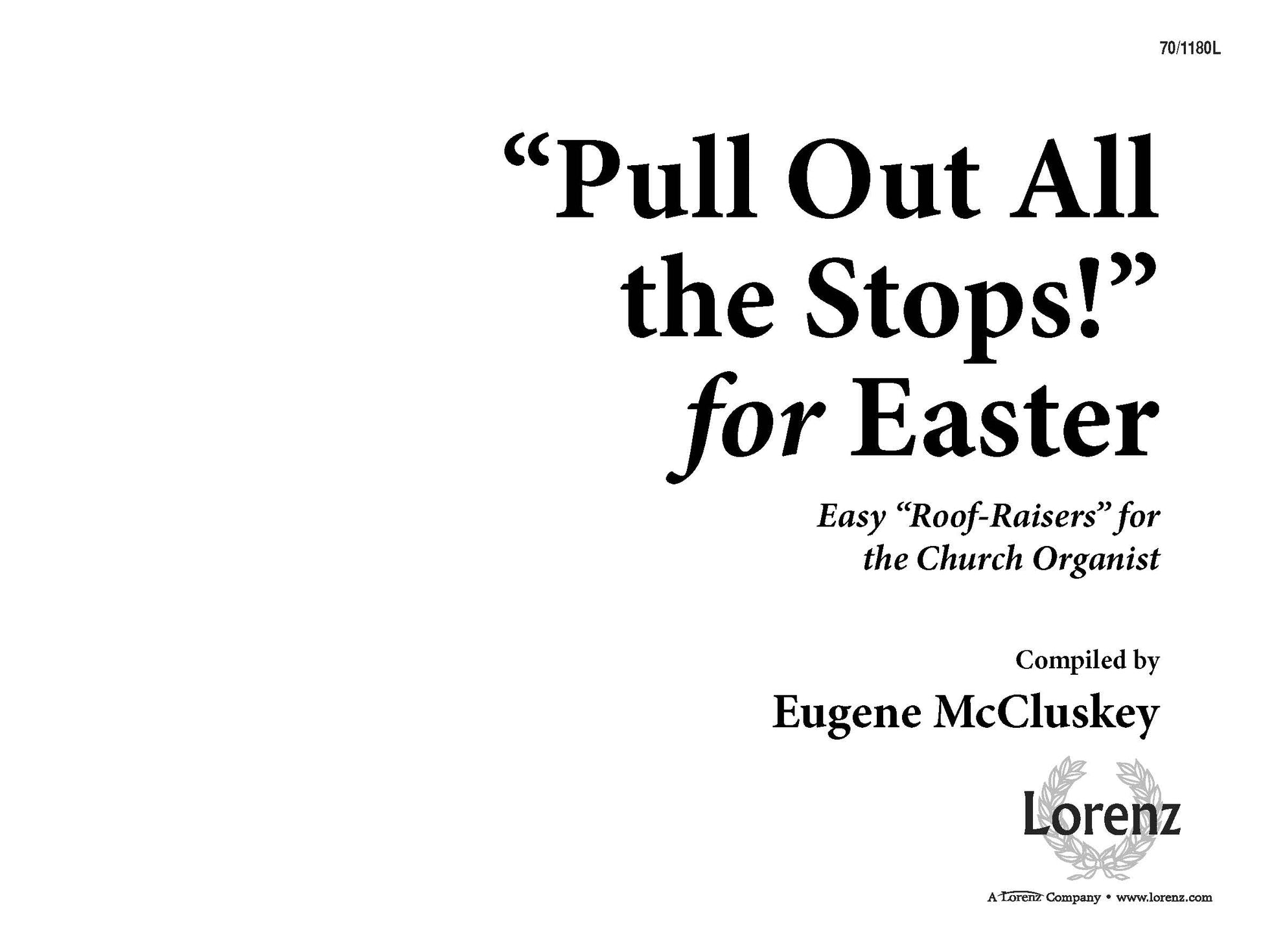 "Pull Out All the Stops!" for Easter - Organ Collection (2-staff)