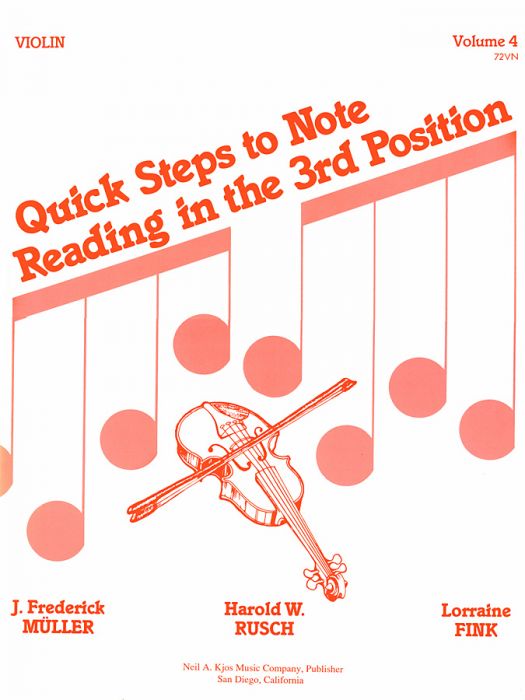 Quick Steps To Notereading, Vol 4 - Violin