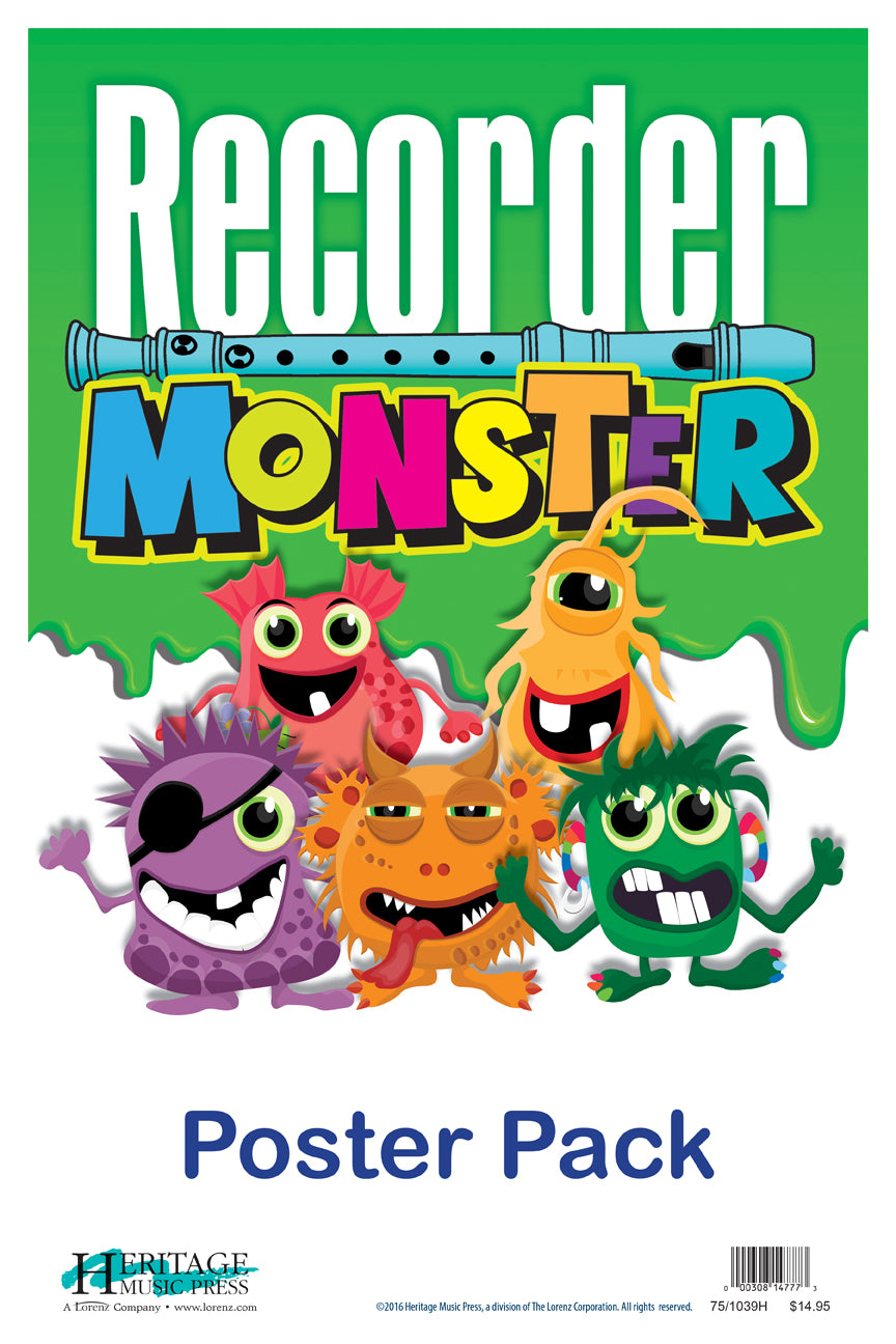 Recorder Monster - Poster pack