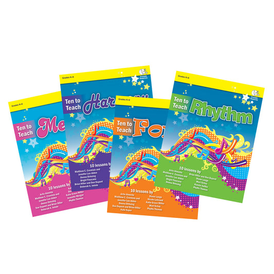 Ten To Teach - Set of Four - Classroom music book/resource