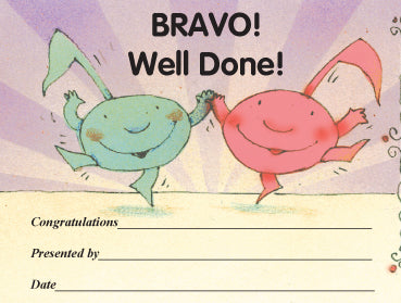 Award Certificates Mini - Bravo - "Bravo" mini award certificates