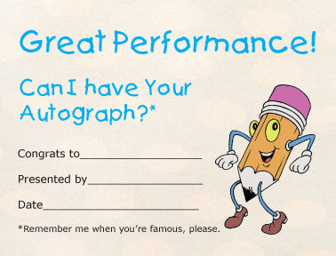 Award Certificates Mini - Autograph Hound - Autograph Hound mini award certificates