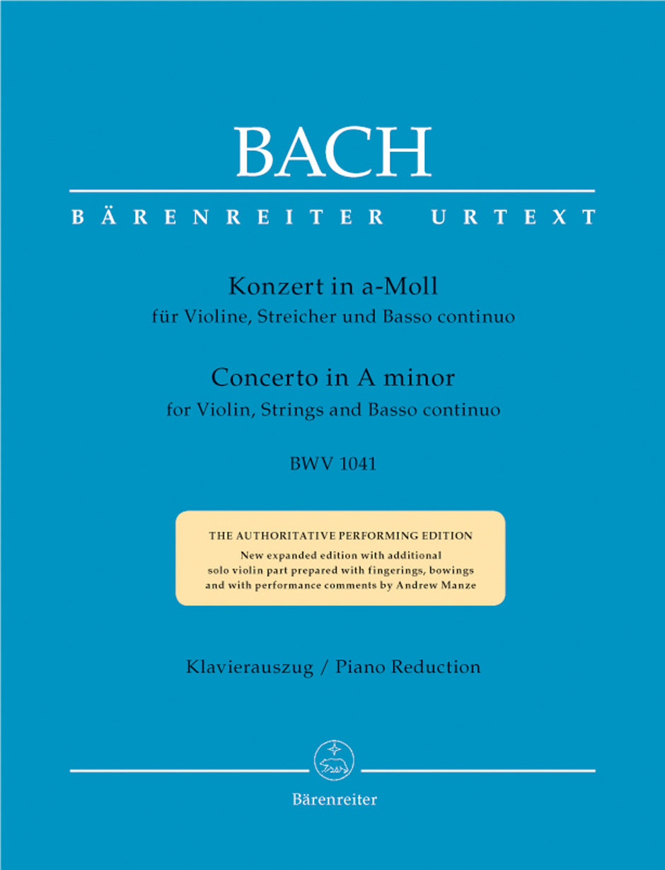 Concert for Violin, Strings and Basso Continuo In A Minor