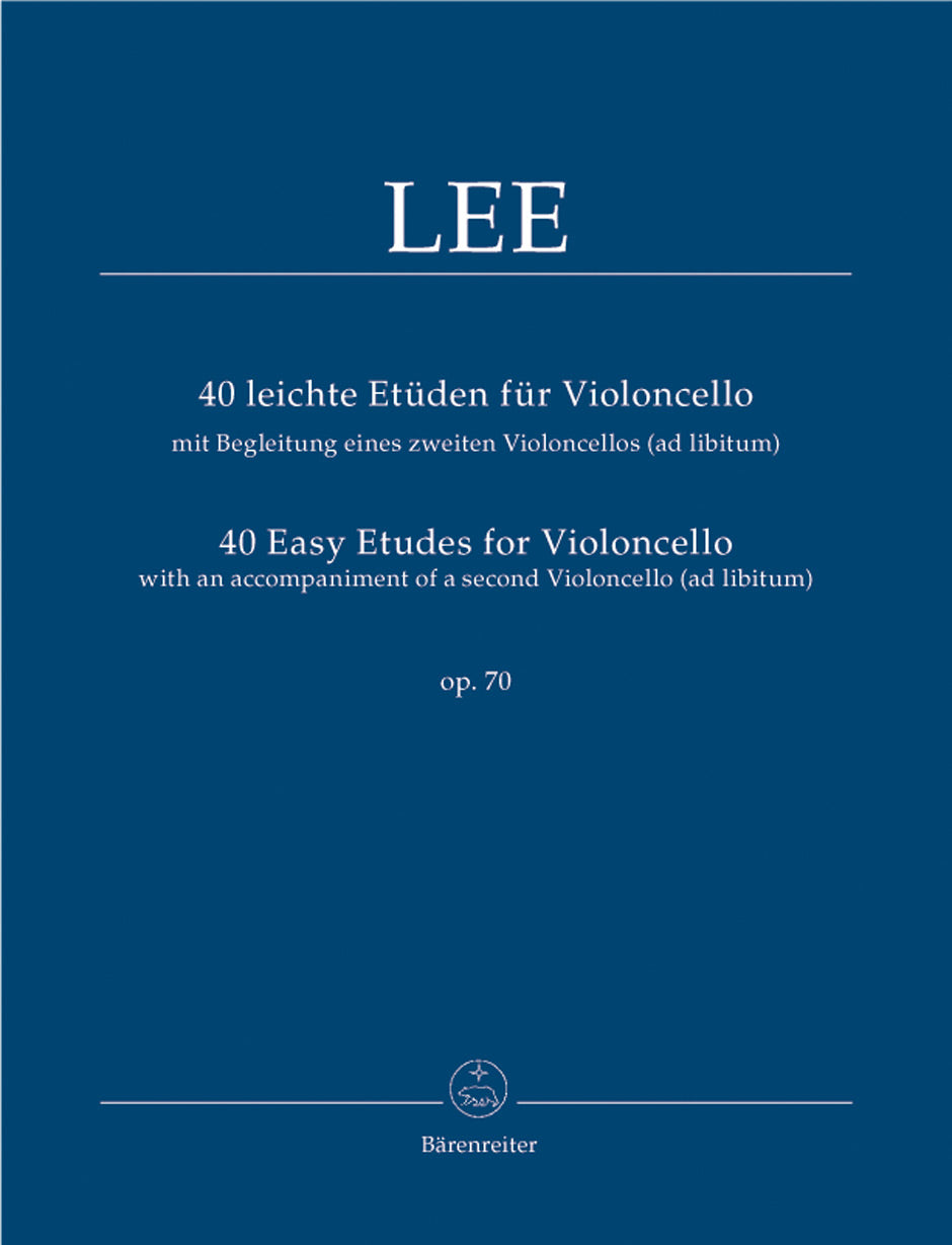 40 Easy Etudes for Violoncello With An Accompaniment Of A 2nd Violoncello (Ad Lib.)