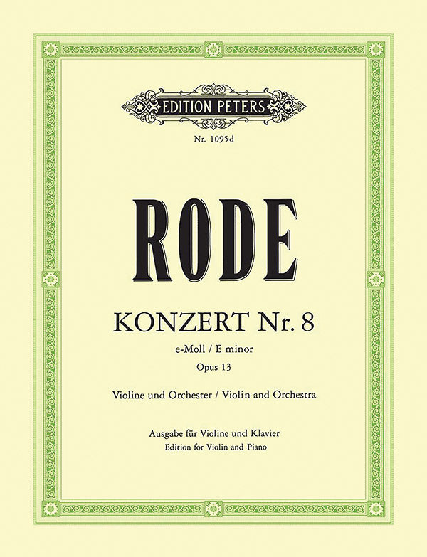 Violin Concerto No. 8 in E minor Op. 13 (Edition for Violin and Piano)