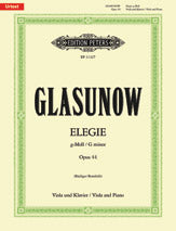 Elegy in G minor Op. 44 for Viola and Piano