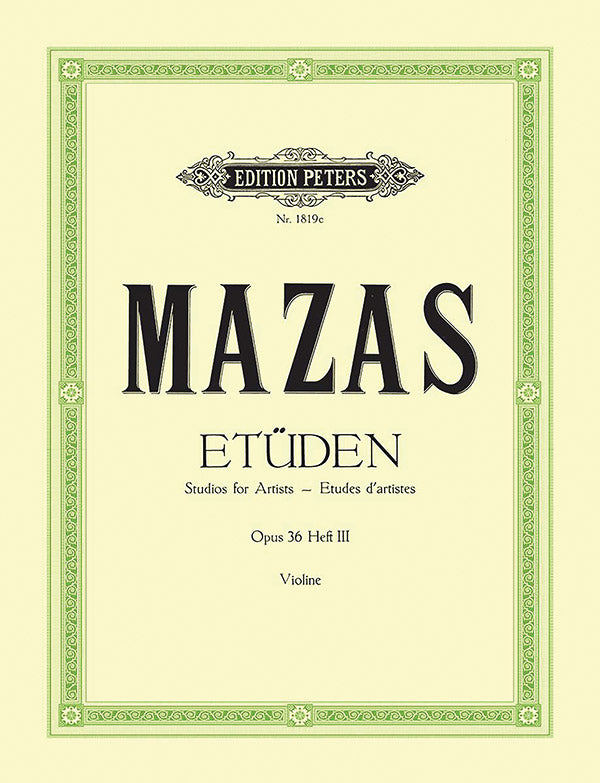 Studies Op. 36 for Violin, Vol. 3: Études d'artistes