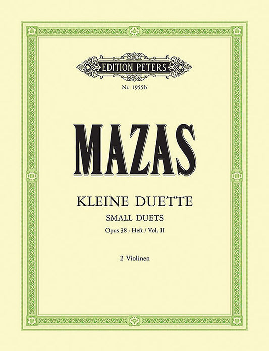 12 Little Duets Op. 38 for 2 Violins, Vol. 2