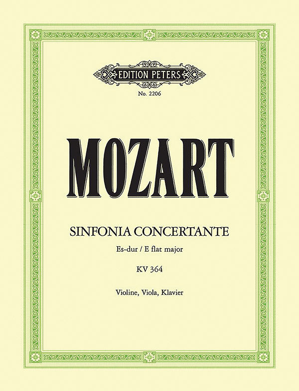 Sinfonia concertante in E flat K364 (320d) (Edition for Violin, Viola and Piano)