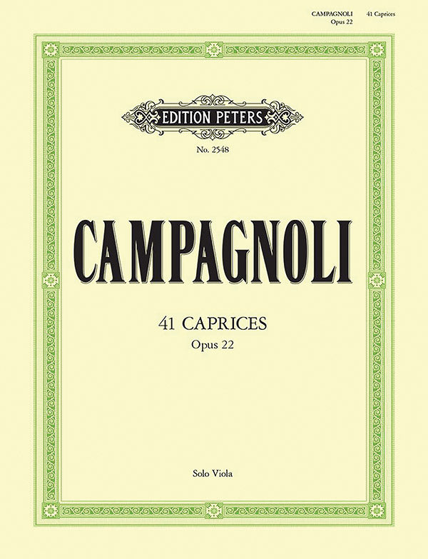 41 Caprices Op. 22 for Viola