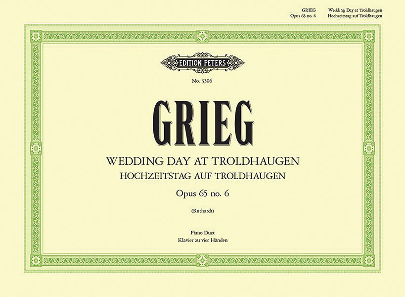 Wedding Day at Troldhaugen Op. 65 No. 6 (Arranged for Piano Duet)