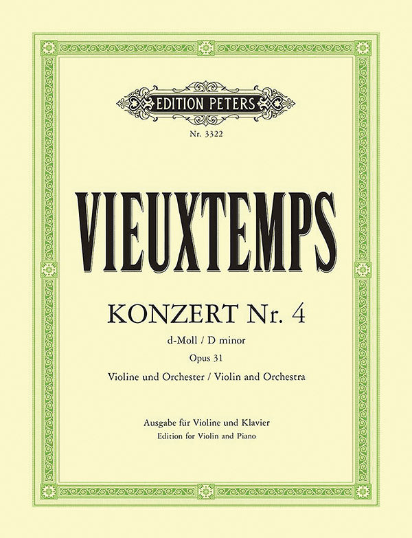 Violin Concerto No. 4 in D minor Op. 31 (Edition for Violin and Piano)