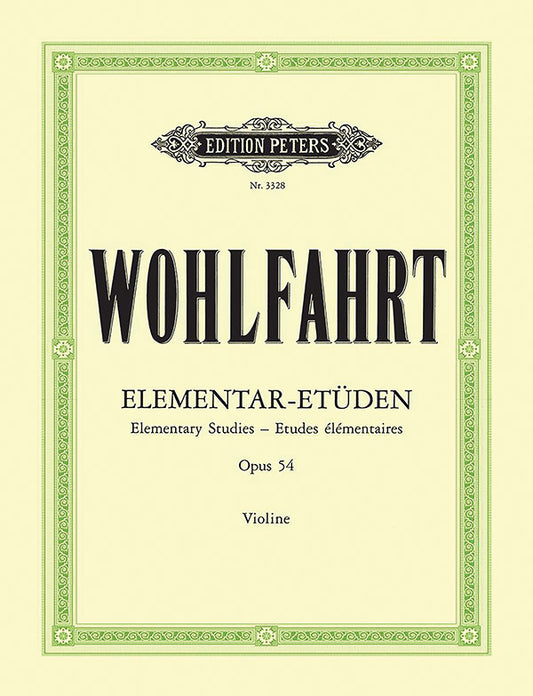 40 Elementary Studies Op. 54 for Violin