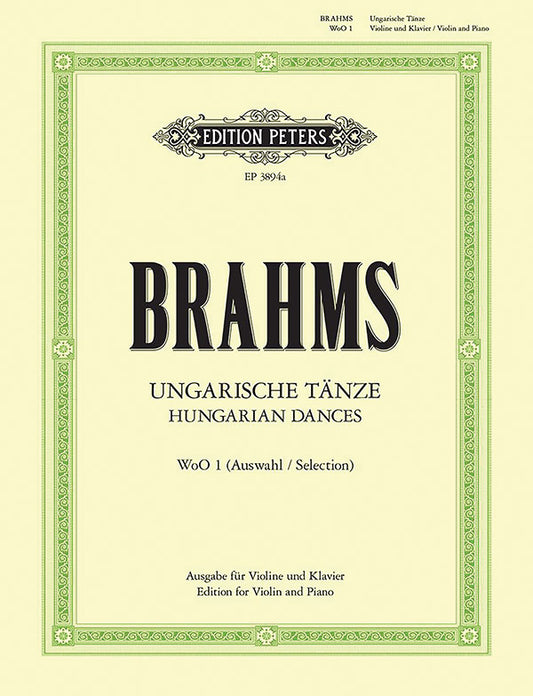 12 Hungarian Dances (Arranged for Violin and Piano)