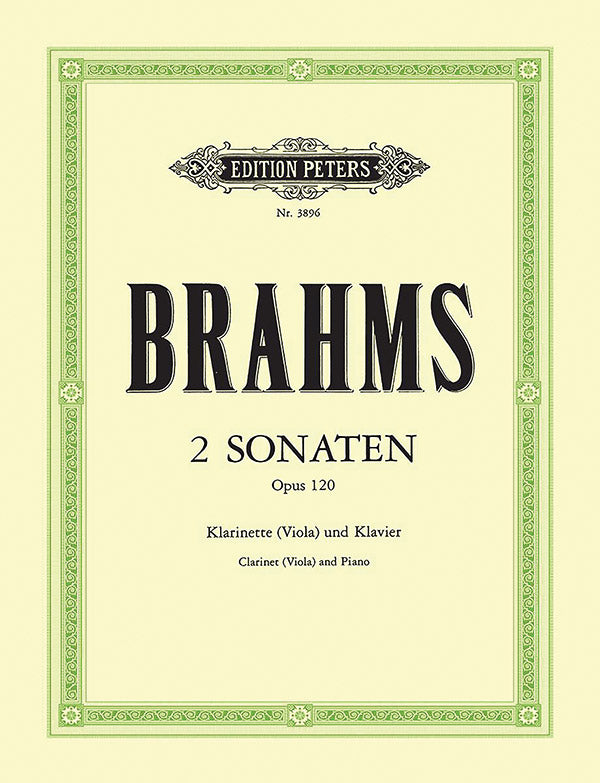 2 Sonatas for Clarinet (Viola) and Piano Op. 120