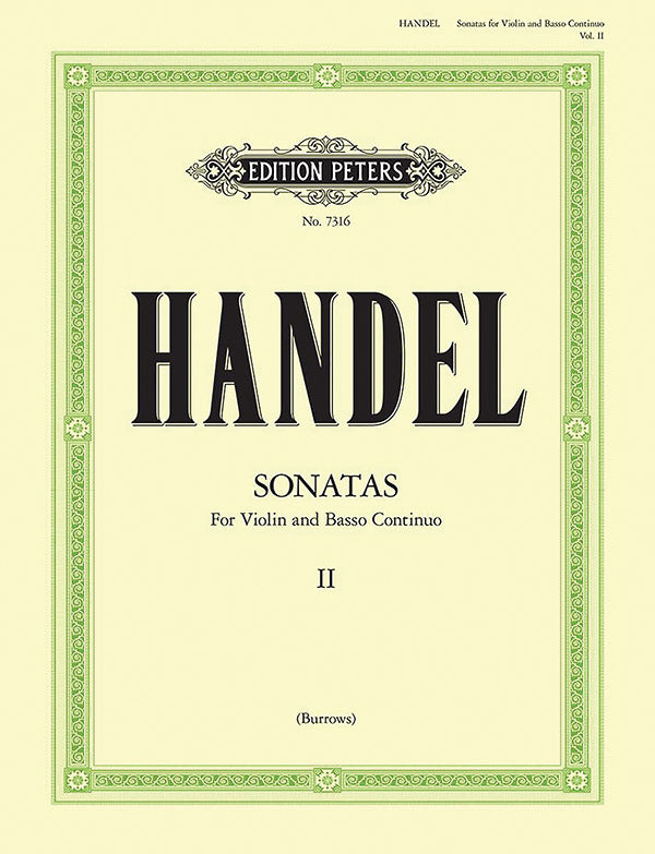 Sonatas for Violin and Continuo (New Edition), Vol. 2