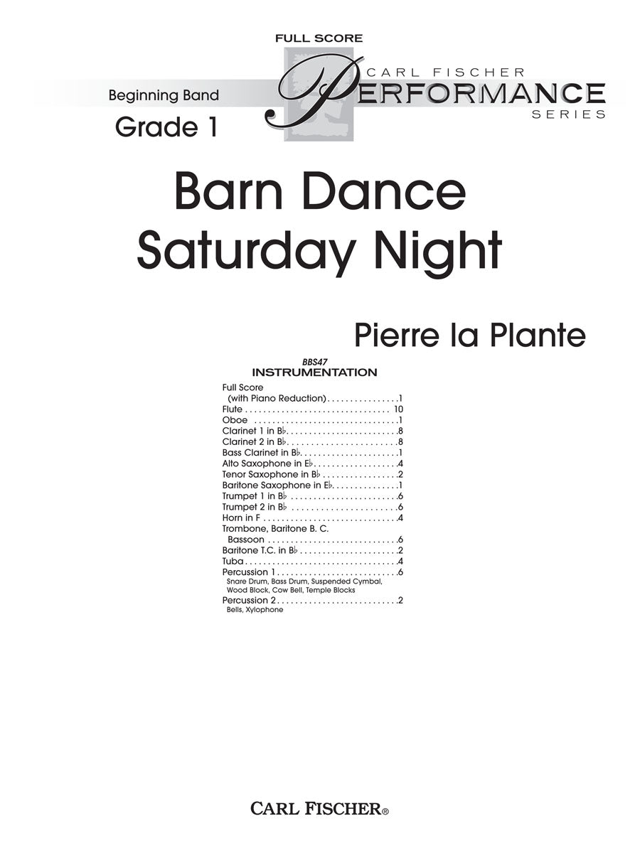 Barn Dance Saturday Night