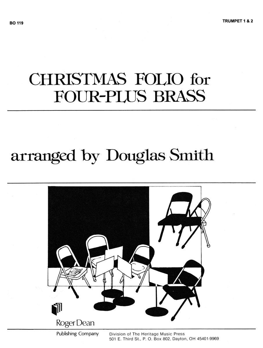 Christmas Folio for Four-Plus Brass - Parts 1 & 2: Trumpet