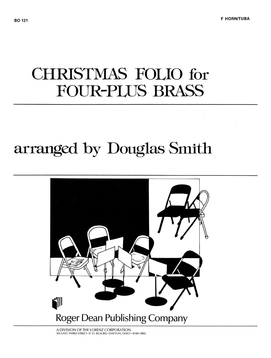 Christmas Folio for Four-Plus Brass - F Horn/Tuba - Parts 3 & 5: Horn and Tuba (opt.)