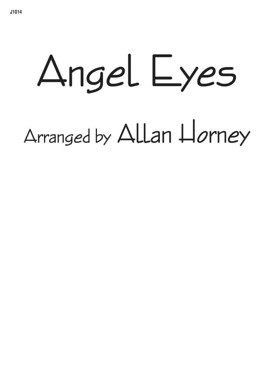 Angel Eyes - Score and Parts