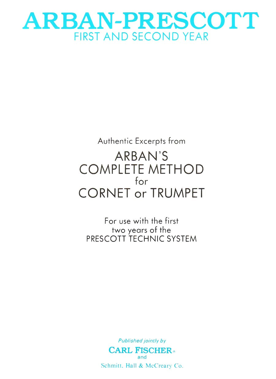 Arban-Prescott First and Second Year