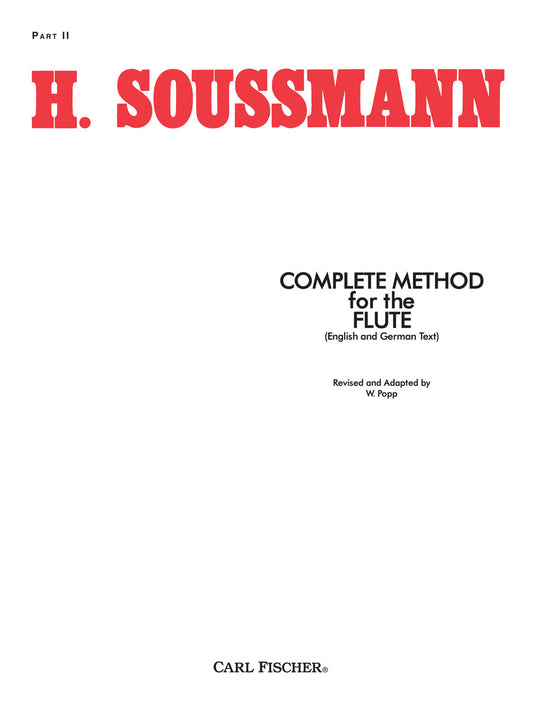 Complete Method for The Flute - Part II (English and German Text)