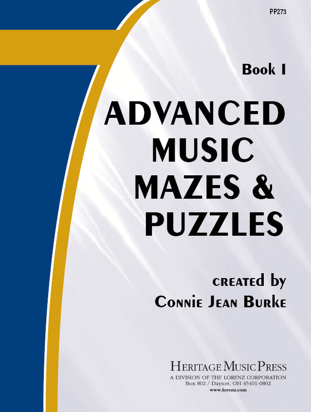 Advanced Music Mazes & Puzzles, Book I - Classroom music book/resource