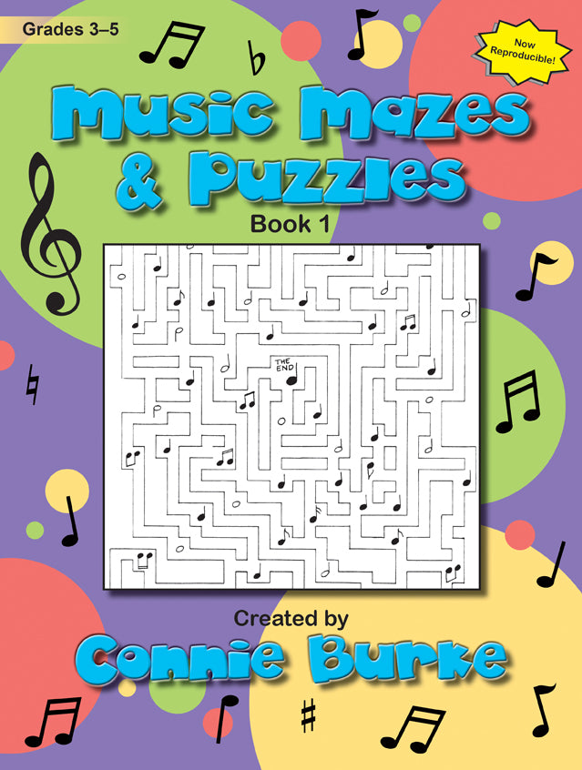 Music Mazes & Puzzles, Book I - Classroom music book/resource