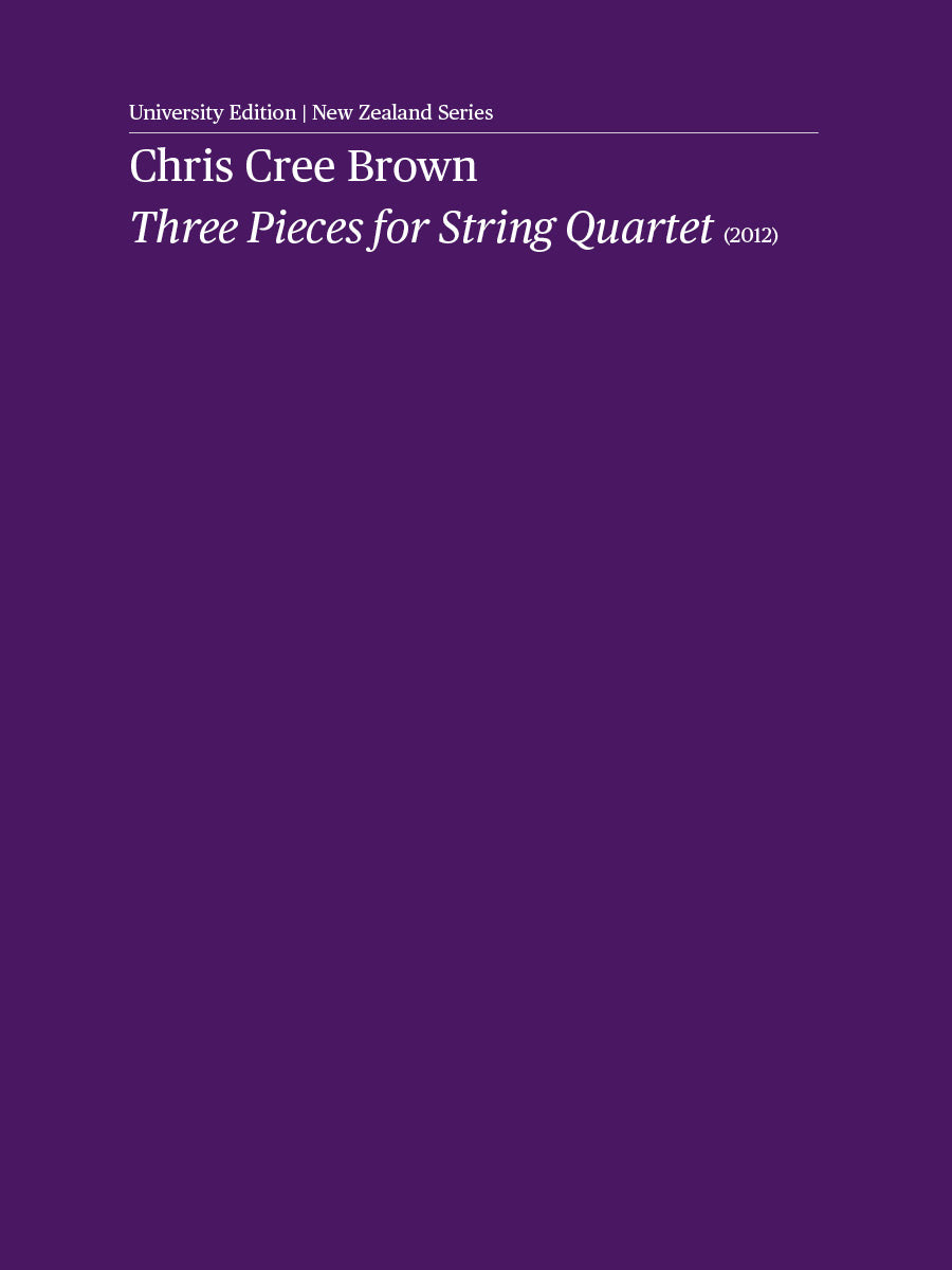 Three Pieces for String Quartet