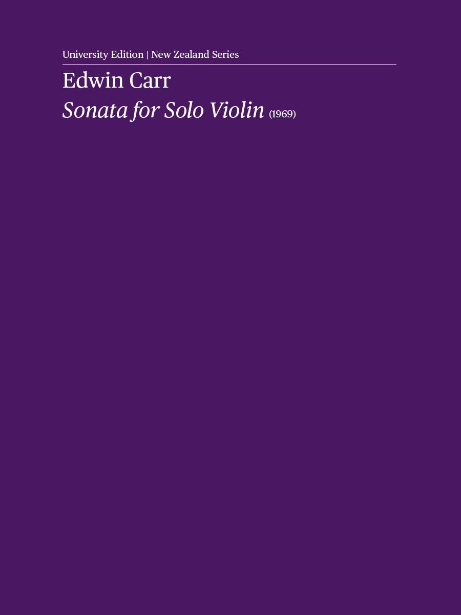 Sonata for Solo Violin