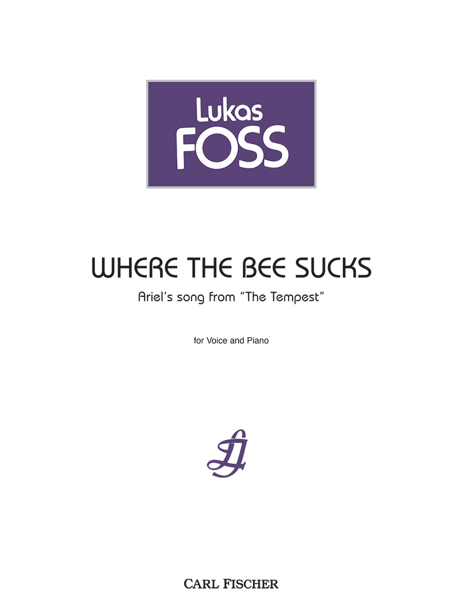 Where The Bee Sucks