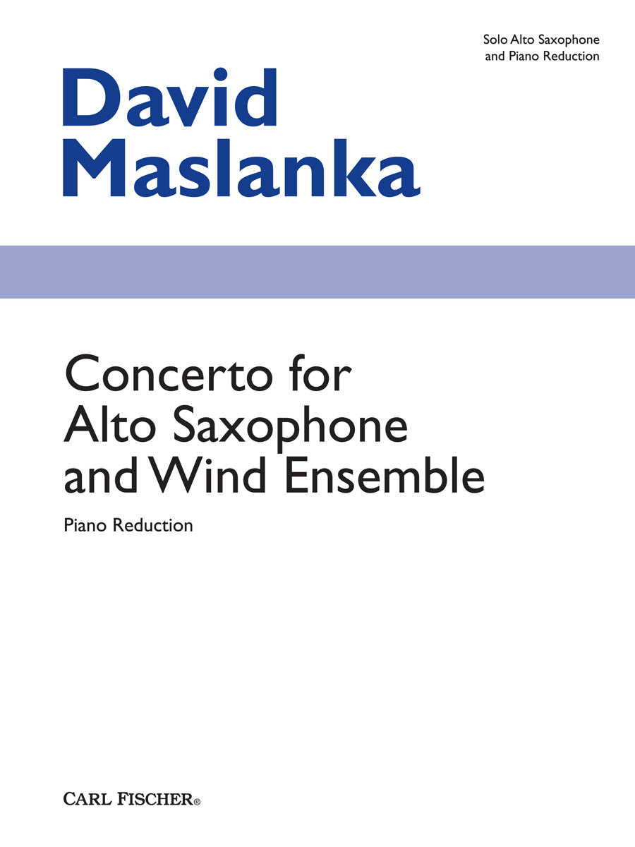 Concerto for Alto Saxophone and Wind Ensemble