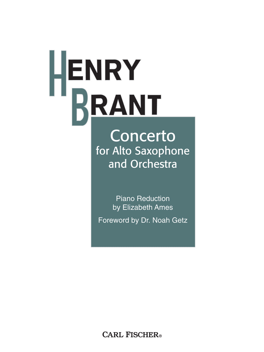 Concerto for Alto Sax and Orchestra