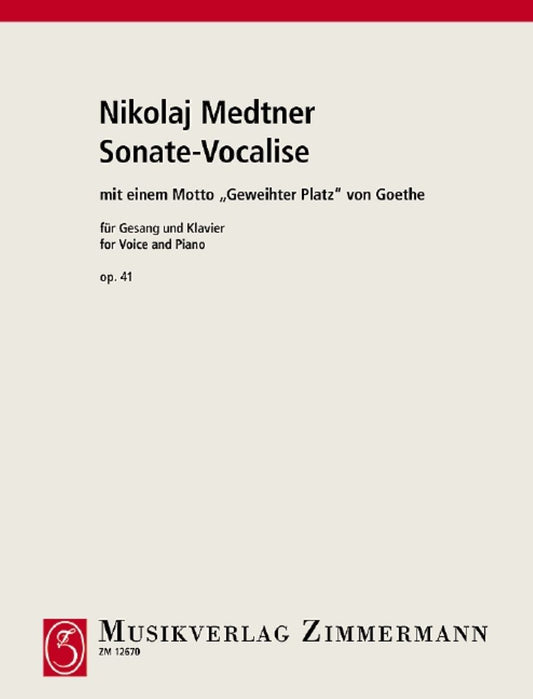 Sonata Vocalise Op. 41/1