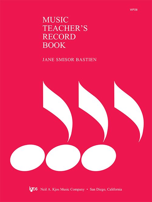 Music Teachers Record Book